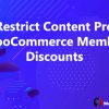 Restrict Content Pro WooCommerce Member Discounts