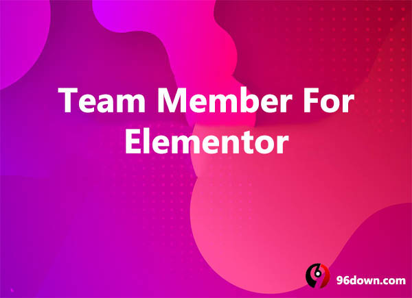Team Member For Elementor